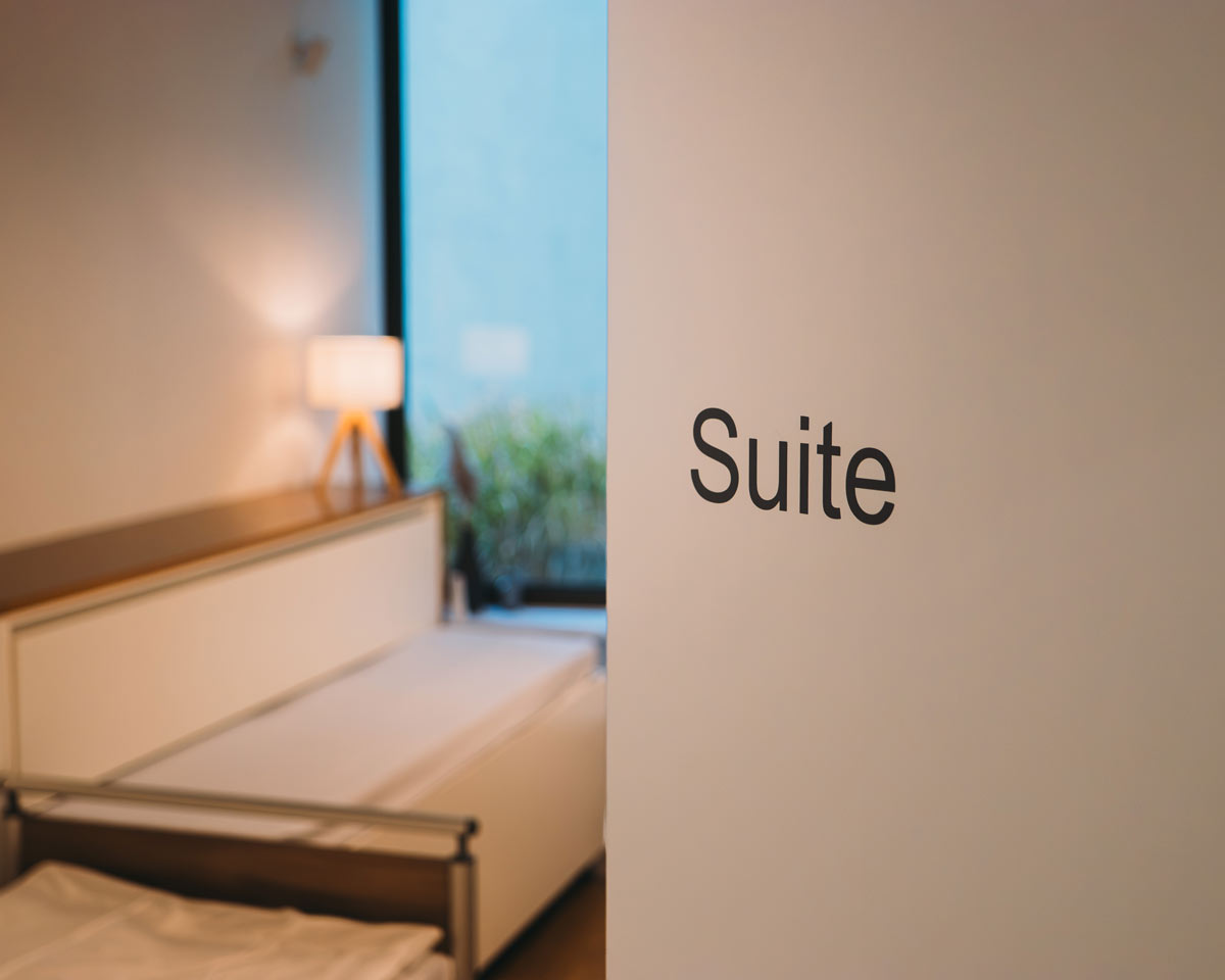Eingang zur Suite bei THE Q
